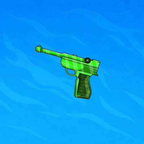 Green Luger Gun